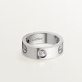 <span class='lovefont'>A </span> ring, classic model, 3 diamonds White gold, diamonds