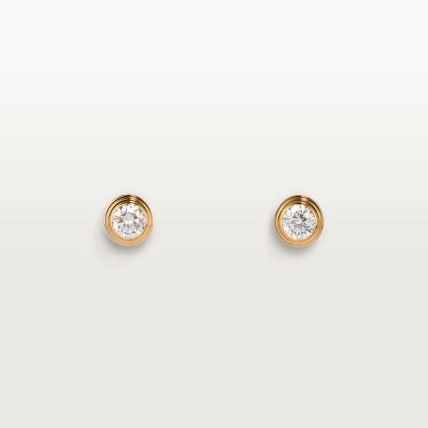Cartier d'Amour earrings, medium model Yellow gold, diamonds