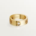 <span class='lovefont'>A </span> ring, classic model, 3 diamonds Yellow gold, diamonds