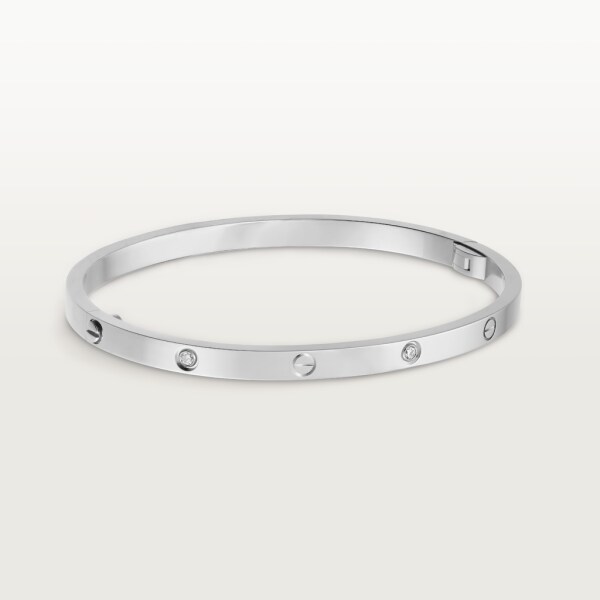 Bracelet Love, petit modèle, 6 diamants Or gris, diamants