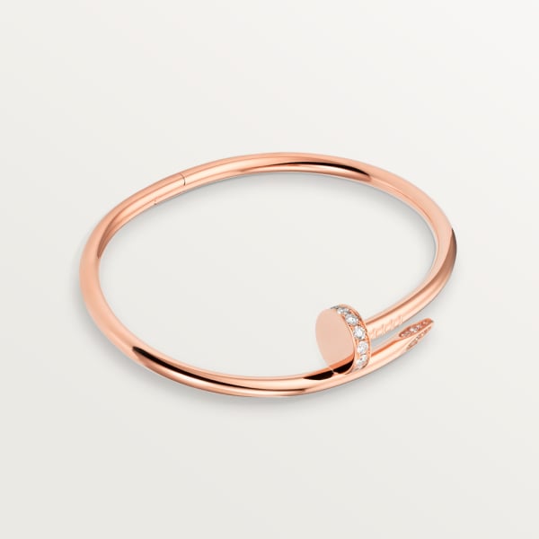 Juste un Clou Armreif, klassisches Modell, mit Diamanten Roségold, Diamanten