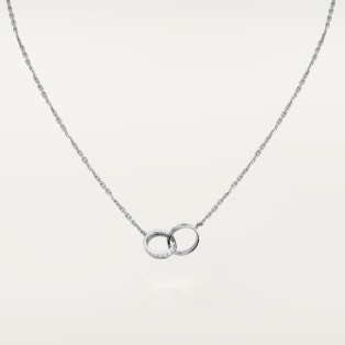 <span class='lovefont'>A </span> necklace, semi-paved White gold, diamonds