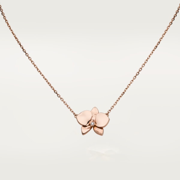 Collar Caresse d'Orchidées par Cartier Oro rosa, diamante