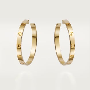 <span class='lovefont'>A </span> hoop earrings, large model Yellow gold