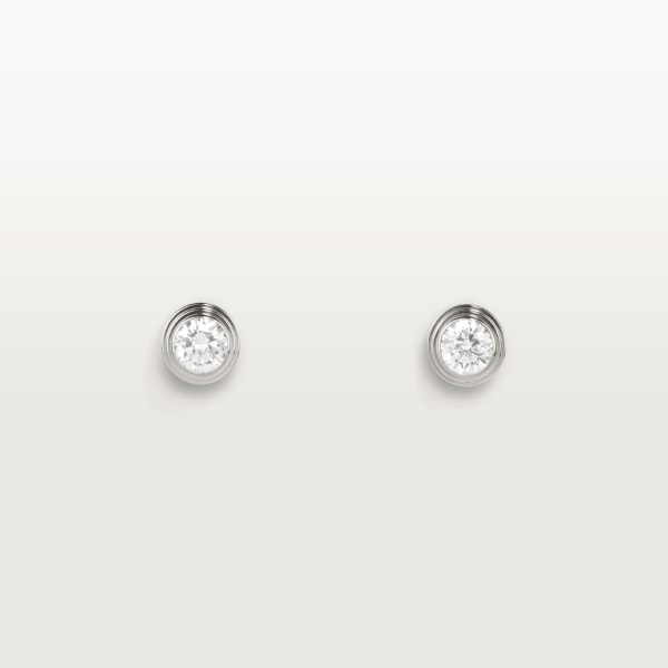 Boucles d'oreilles Cartier d'Amour MM Or gris, diamants