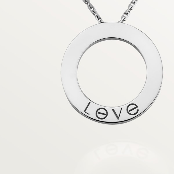 Pendentif Love Or gris