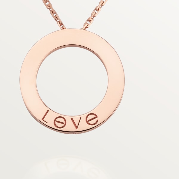 Pendentif Love Or rose