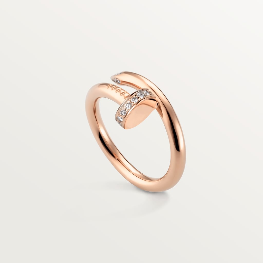 Anillo Juste un Clou, tamaño clásico, diamantesOro rosa, diamantes