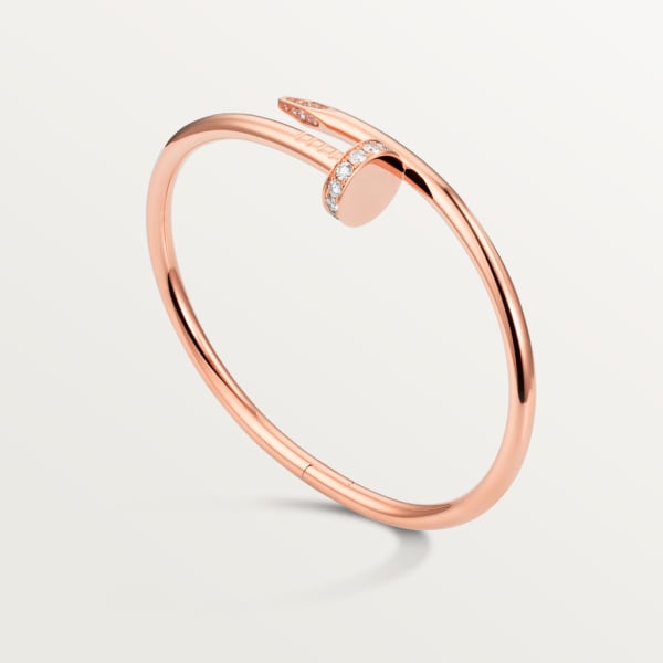 Juste un Clou Armreif, klassisches Modell, mit Diamanten Roségold, Diamanten