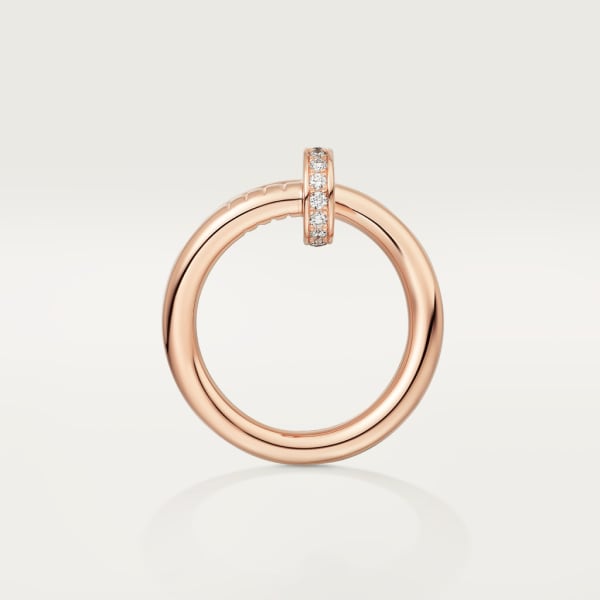 Juste un Clou ring, classic model, diamonds Rose gold, diamonds