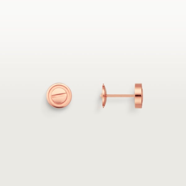 Love stud earrings Rose gold