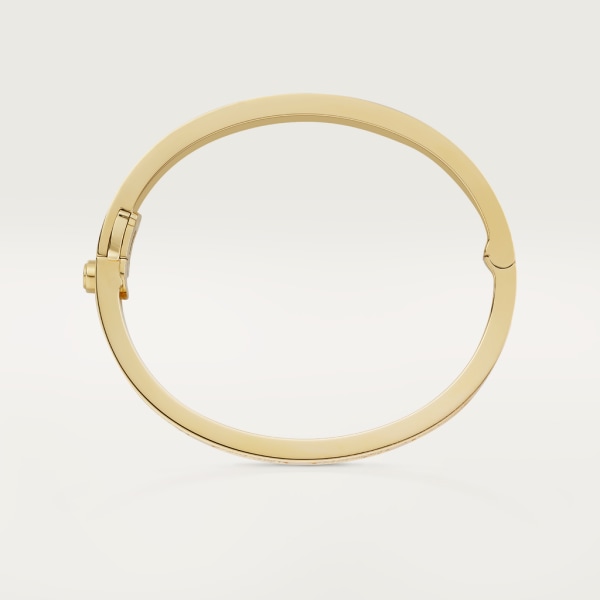 Pulsera Love, tamaño clásico, pavé Oro amarillo, diamante