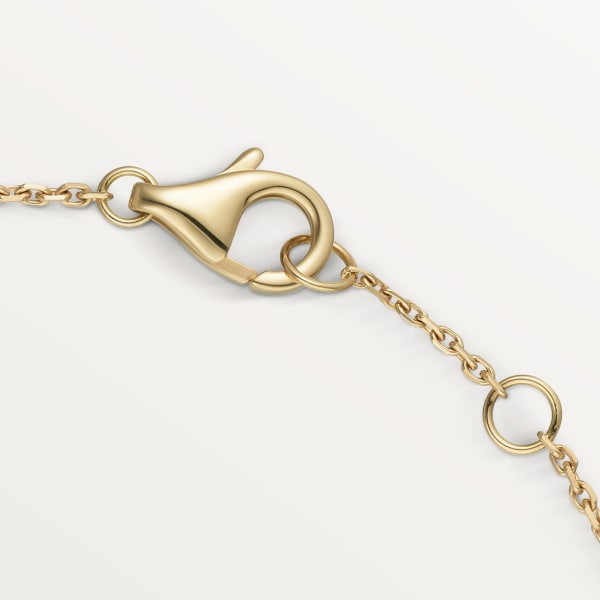 Bracelet Amulette de Cartier XS Or jaune, diamant, nacre blanche