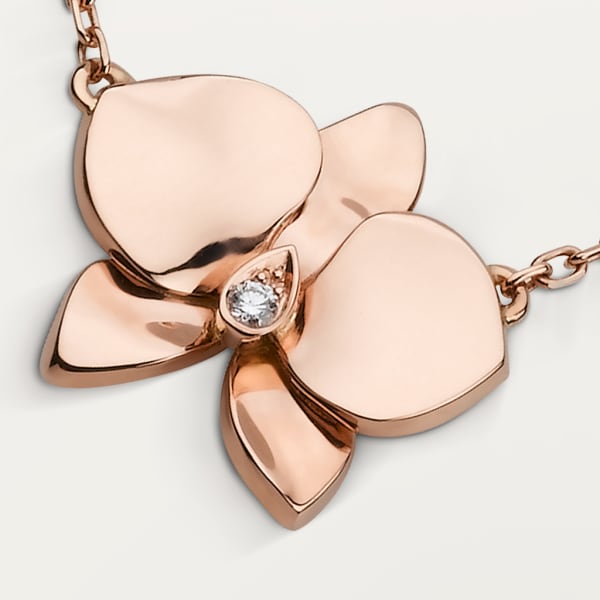 Collar Caresse d'Orchidées par Cartier Oro rosa, diamante