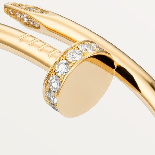 Juste un Clou Armreif, klassisches Modell, mit Diamanten Gelbgold, Diamant