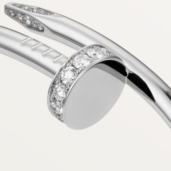 Juste un Clou bracelet, classic model, diamonds White gold, diamonds