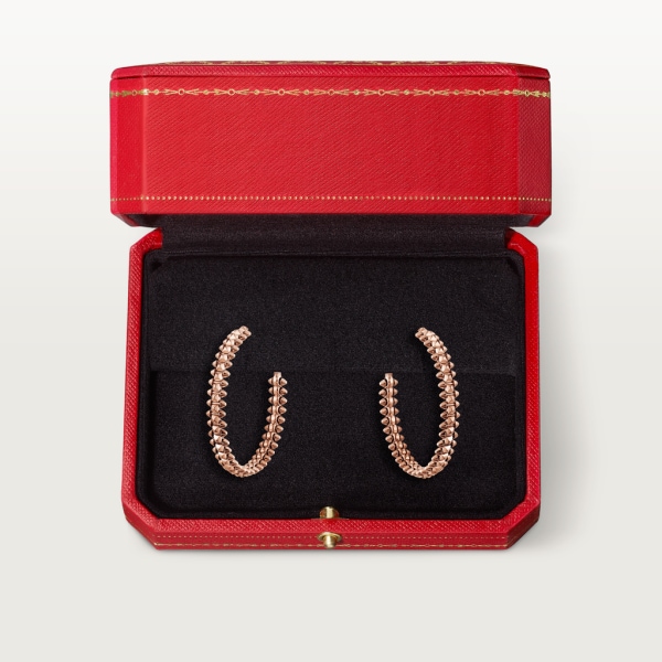 Pendientes de aro Clash de Cartier tamaño pequeño Oro rosa