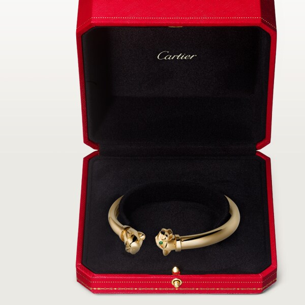 Panthère de Cartier bracelet Yellow gold, tsavorite garnets, onyx