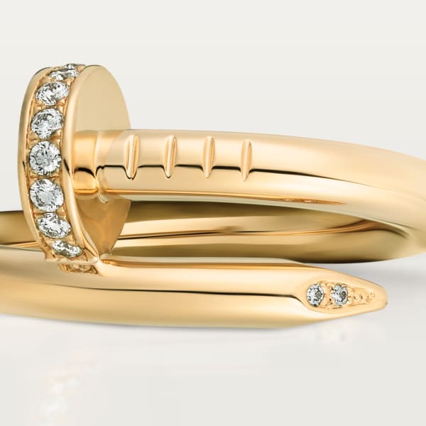 Anillo Juste un Clou, tamaño clásico, diamantes Oro amarillo, diamante