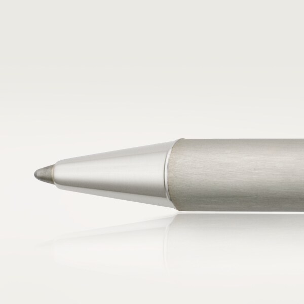 Santos de Cartier ballpoint pen Small model, steel lacquer, palladium finish