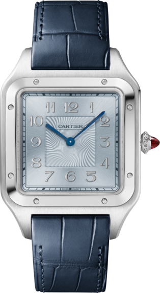Precioso estuche Santos-Dumont Reloj XL, platino, con un precioso estuche Santos-Dumont. Edición limitada y numerada de 100 piezas.