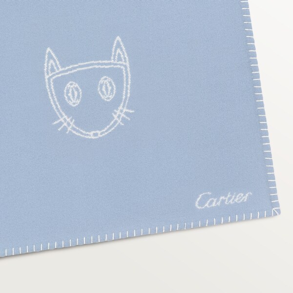 Cartier Baby fox blanket Merino wool and cashmere