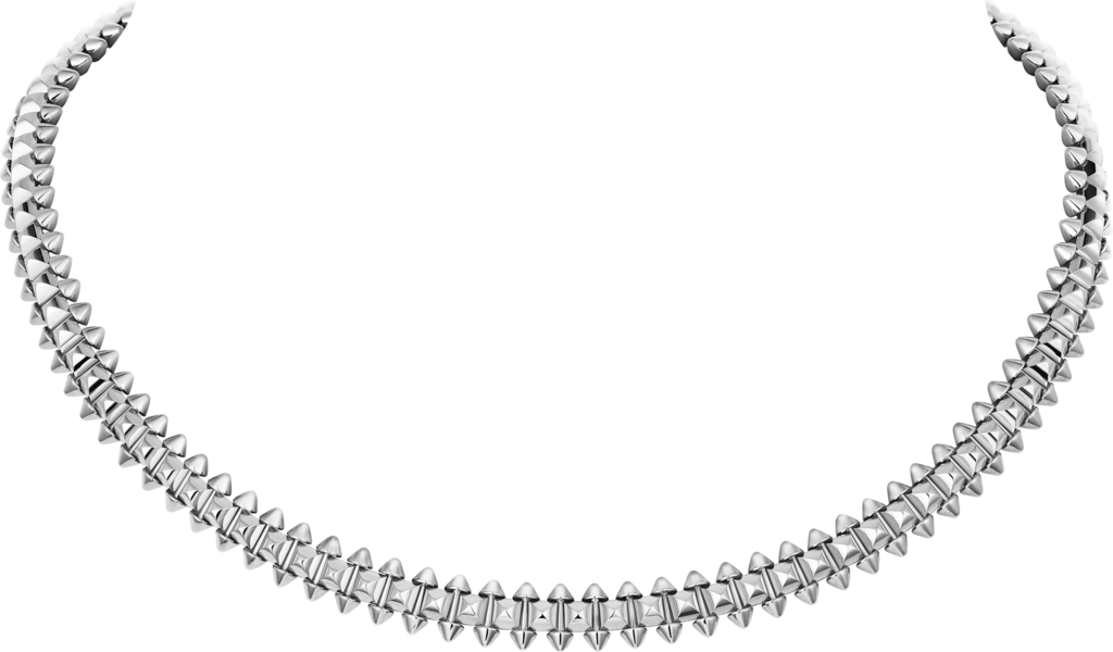 Clash de Cartier necklace, flexible medium modelRhodium-finish white gold
