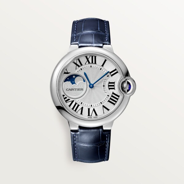 Reloj Ballon Bleu de Cartier 37 mm, acero, piel