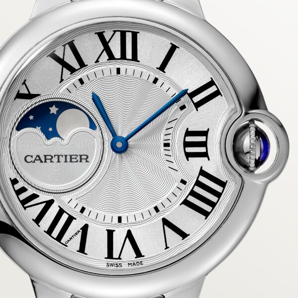 Reloj Ballon Bleu de Cartier 37 mm, movimiento automático, acero