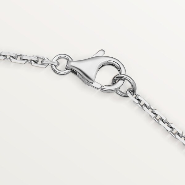 Pendentif Love, semi-pavé Or gris, diamants