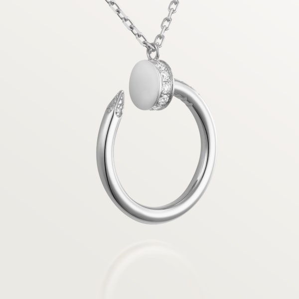 Juste un Clou necklace, diamonds White gold, diamonds