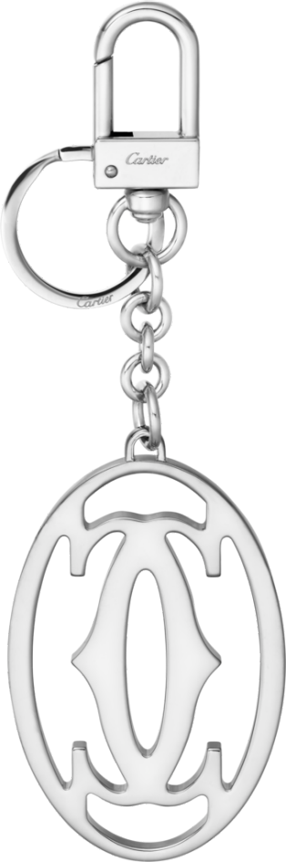 Must de Cartier keyring palladium finish