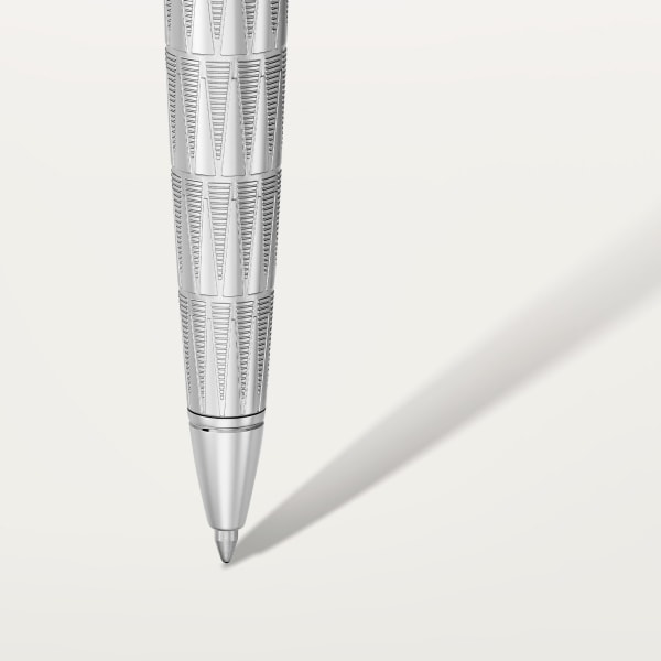 R de Cartier pen Limited edition, engraved metal, palladium-finish, malachite