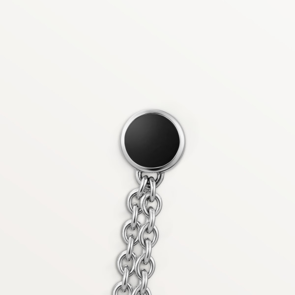 Bijou de poche Panthère de Cartier Or gris rhodié, diamants, émeraudes, onyx