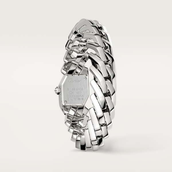 Montre Maillon de Cartier Petit modèle, mouvement quartz, or gris, diamants