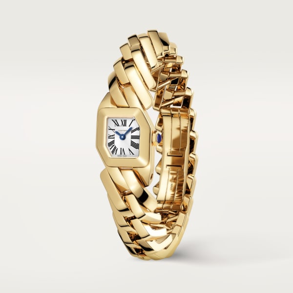 Reloj Maillon de Cartier Tamaño pequeño, movimiento de cuarzo, oro amarillo