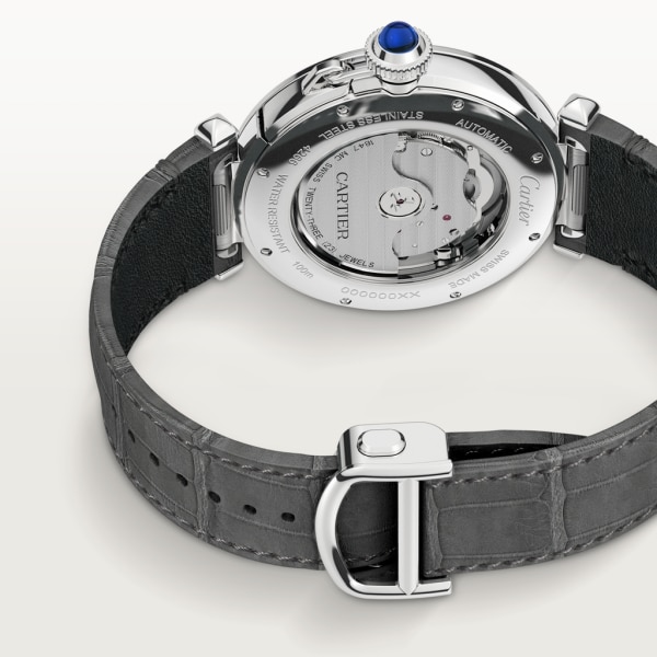 Reloj Pasha de Cartier 41mm, movimiento automático, acero, dos correas de piel intercambiables