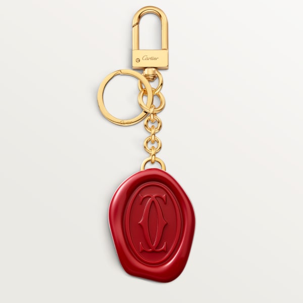 CROG000465 - Diabolo de Cartier key ring with wax seal motif 