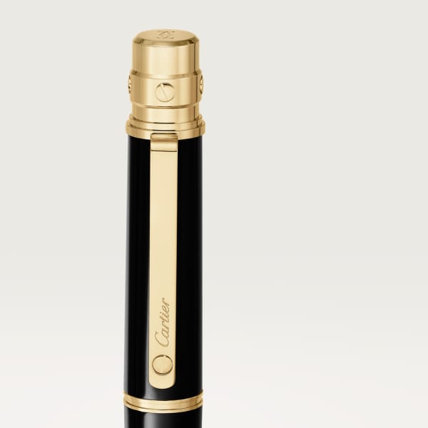 Bolígrafo roller Santos de Cartier Tamaño grande, composite, acabado dorado