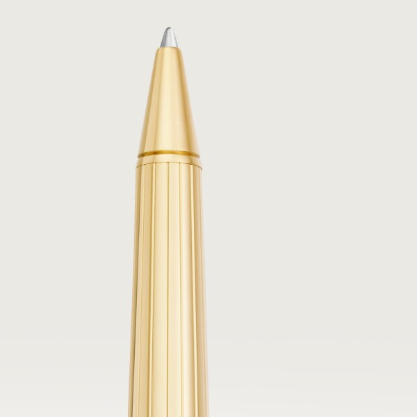 Santos de Cartier Kugelschreiber Großes Modell, graviertes Metall, Gold-Finish