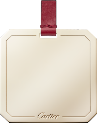 Double C de Cartier Chain bag, mini model Cherry red calfskin, gold and cherry red enamel finish