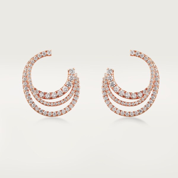 Boucles d'oreilles Etincelle de Cartier Or rose, diamants
