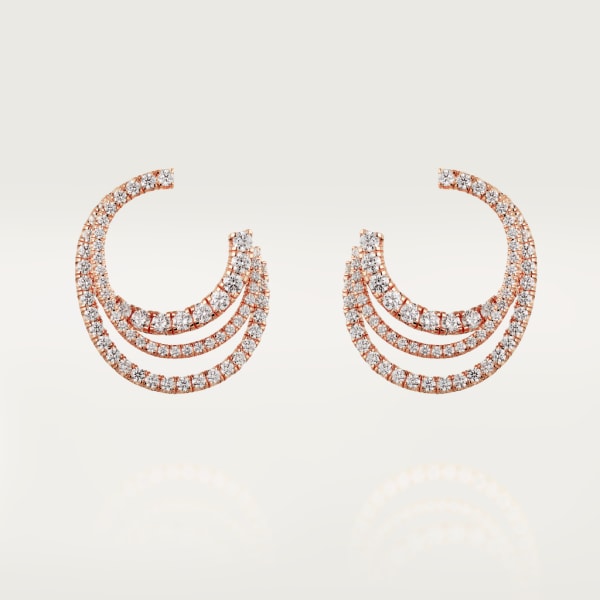 Pendientes Étincelle de Cartier Oro rosa, diamantes