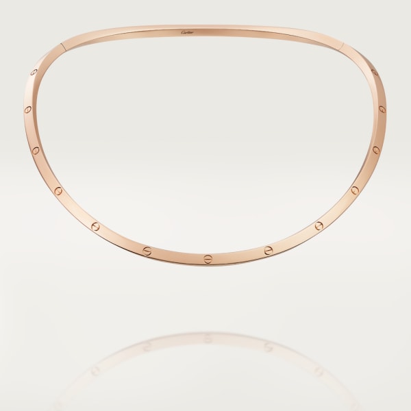 Love torque necklace Rose gold