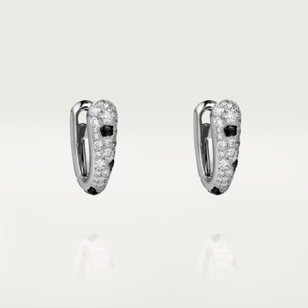 Boucles d'oreilles Panthère de Cartier Or gris, onyx, diamants