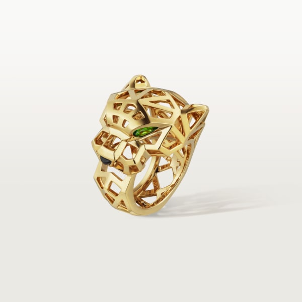 Panthère de Cartier Ring Gelbgold, Onyx, Tsavorite