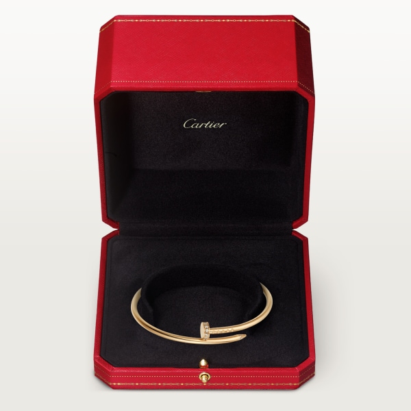 Juste un Clou bracelet, small model Yellow gold, diamonds