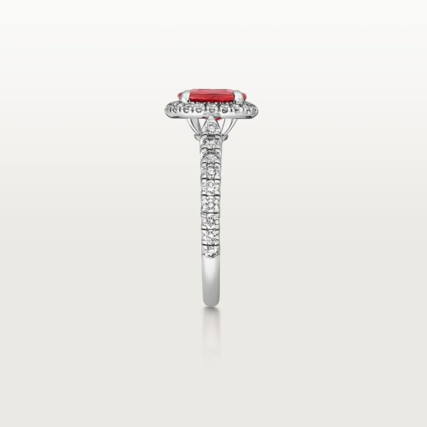 Cartier Destinée Solitaire Farbedelstein Platin, Rubine, Diamant