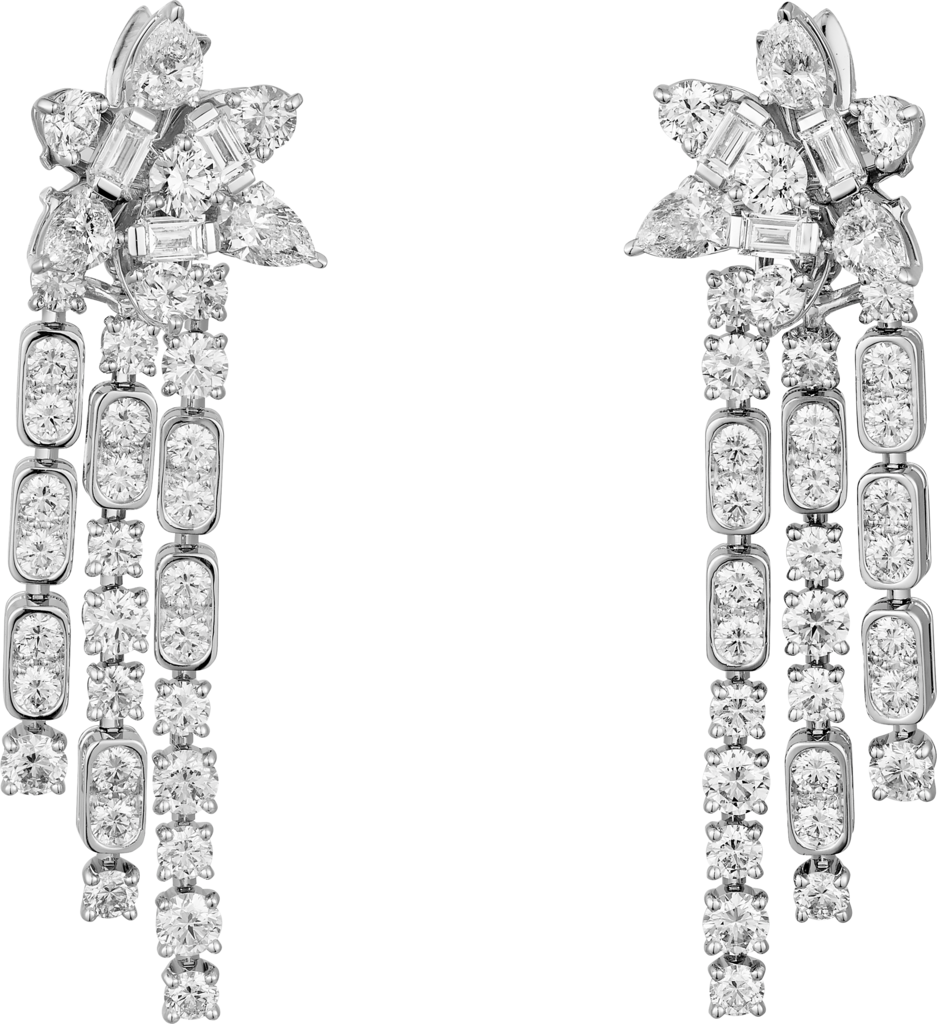Pendientes colección DiamantesOro blanco, diamantes