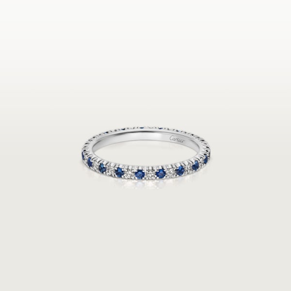 Alliance Etincelle de Cartier Platine, saphirs, diamants